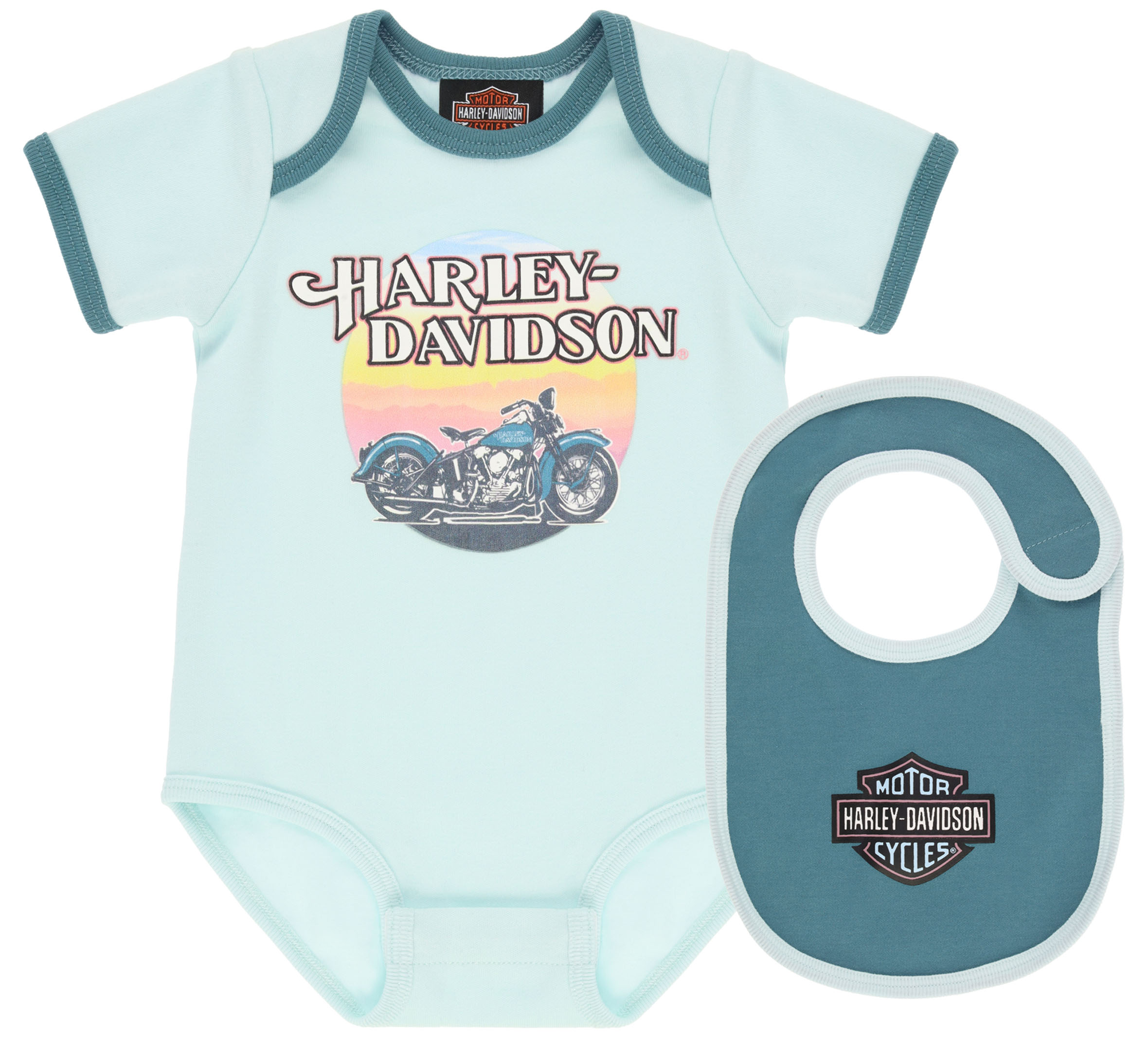Infant Creeper & Bib 2 Piece Gift Set