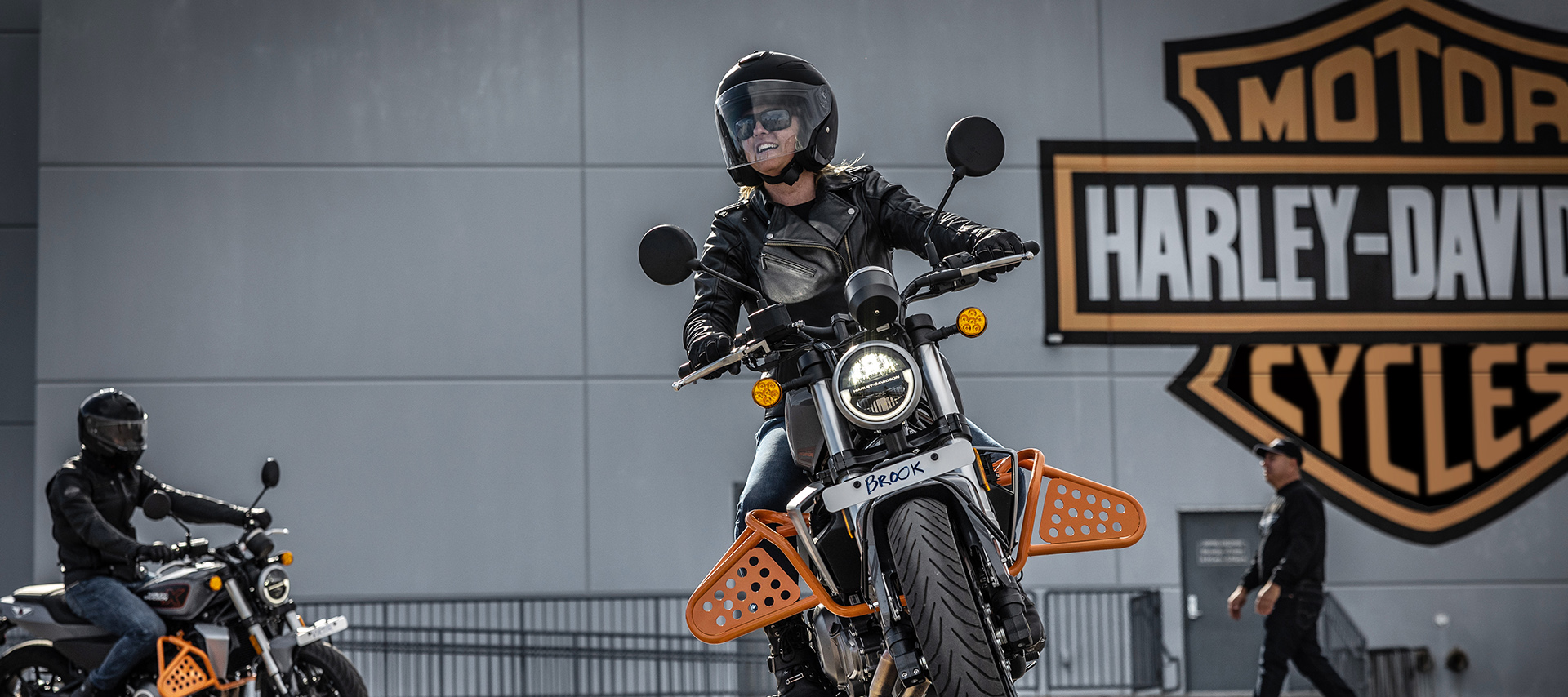 Student on HD Riding Academy Course